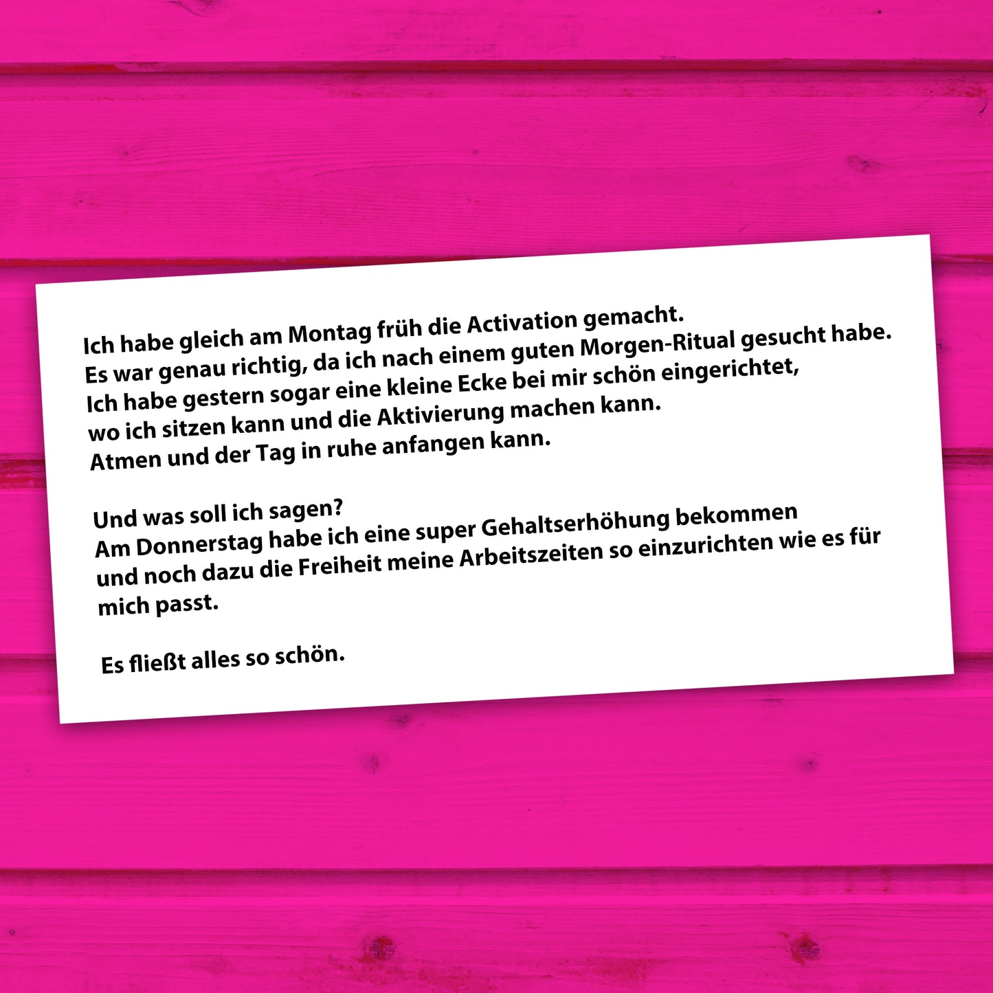 MAGIC DAY Erfahrung – Kundinnen-Feedback zur Morgenroutine wahre Identität Activation
